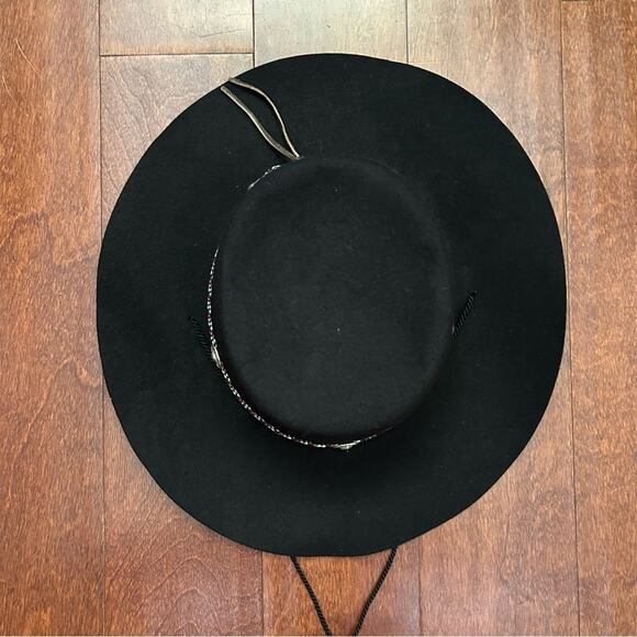 Vintage Golden Gate Hat & Cap Co. Black 100% Wool Western “Bolero”Hat, Size XL main image 4